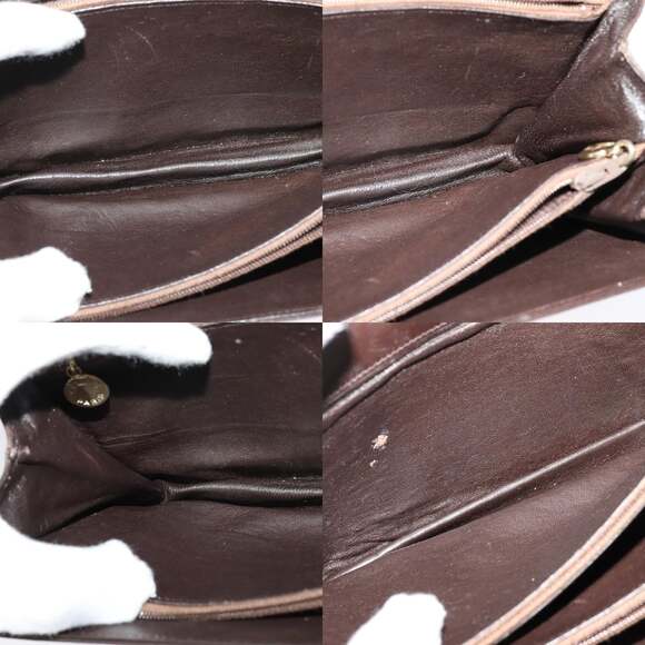 CELINE C Sulky Shoulder Bag Canvas Brown Gold - Picture 12 of 13